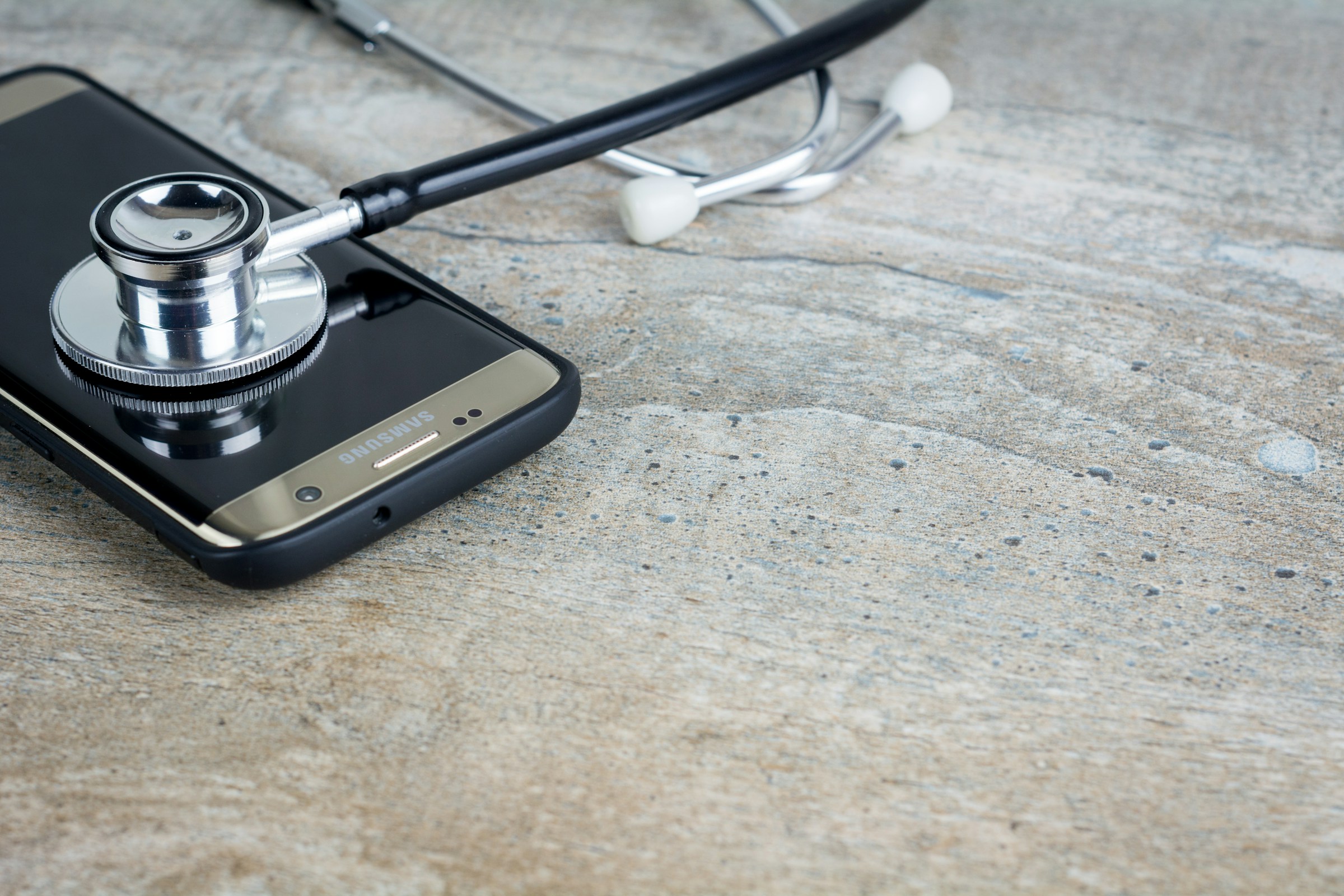 stethoscope on a mobile - stethoscope