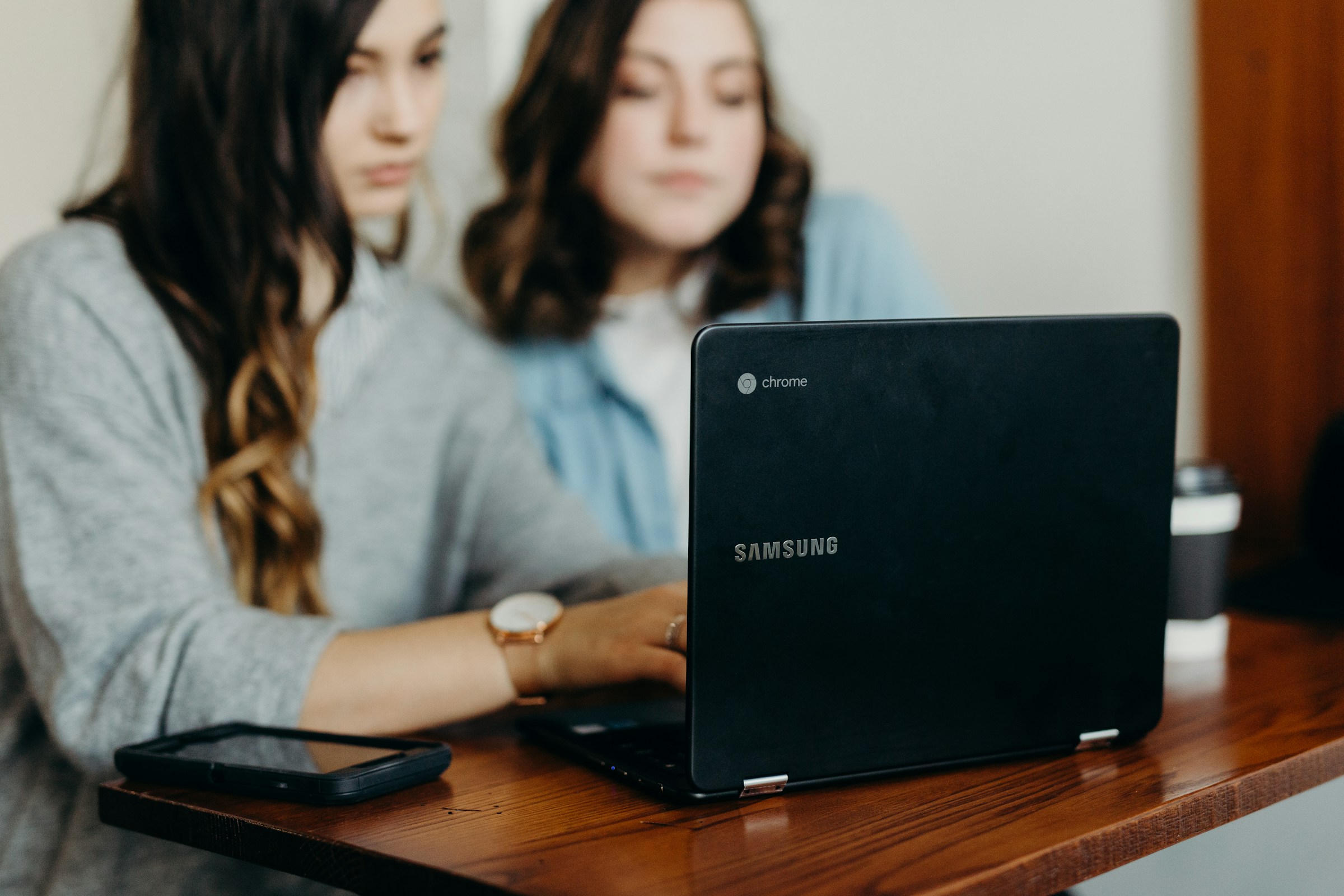 women using a laptop - Master Data Management Solution