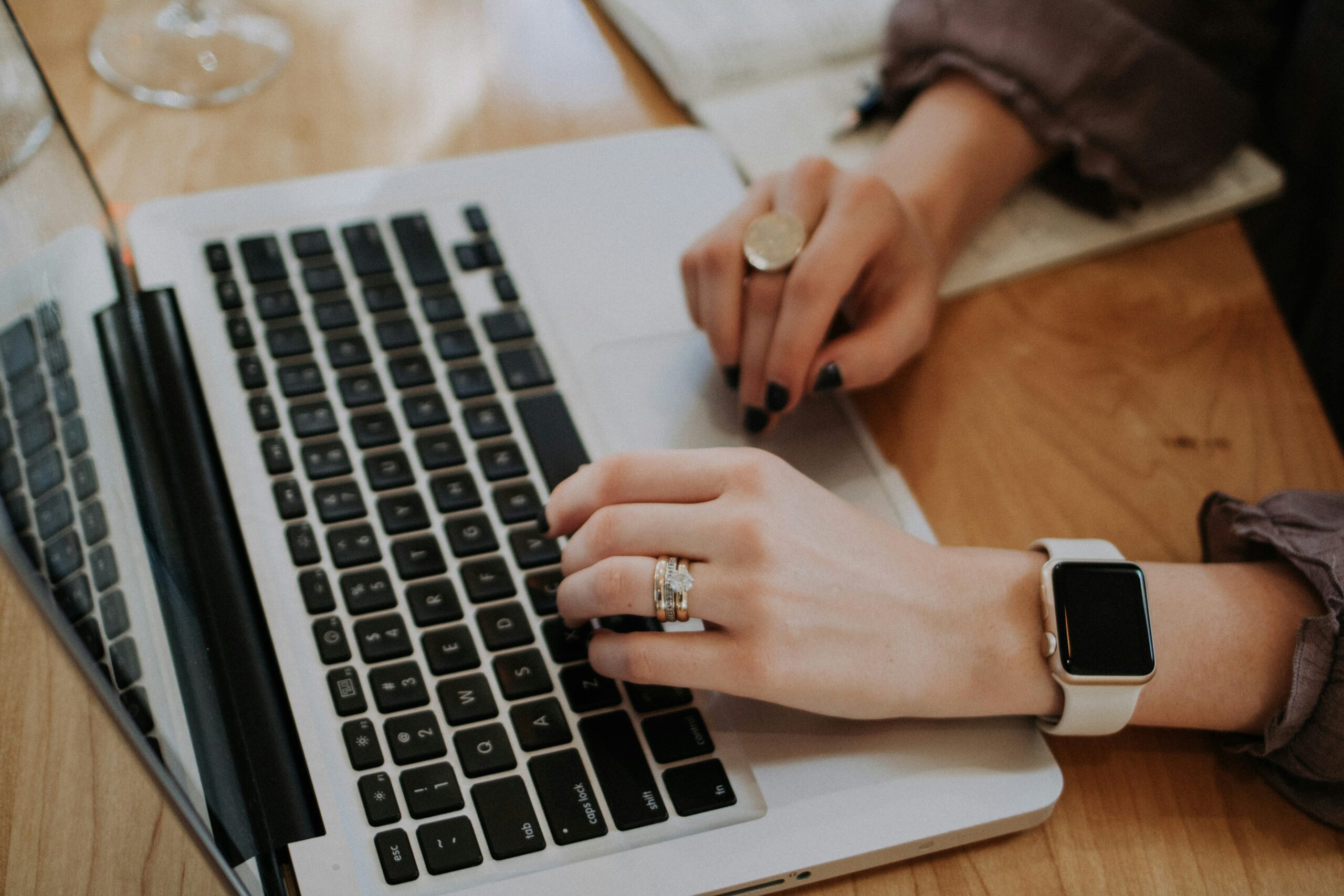 woman on a laptop - Healthcare Data Management