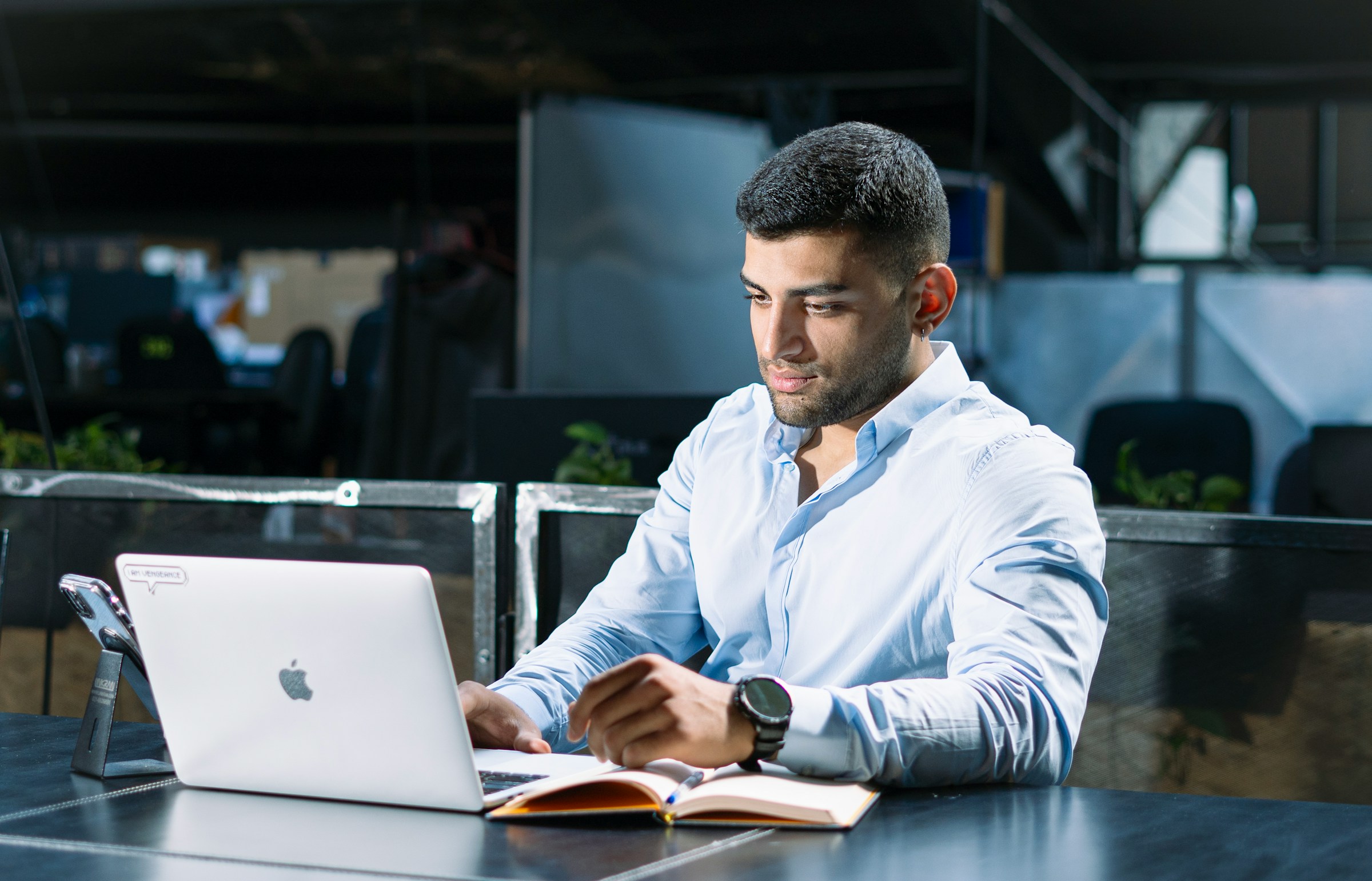 man on a laptop - Healthcare Data Management 