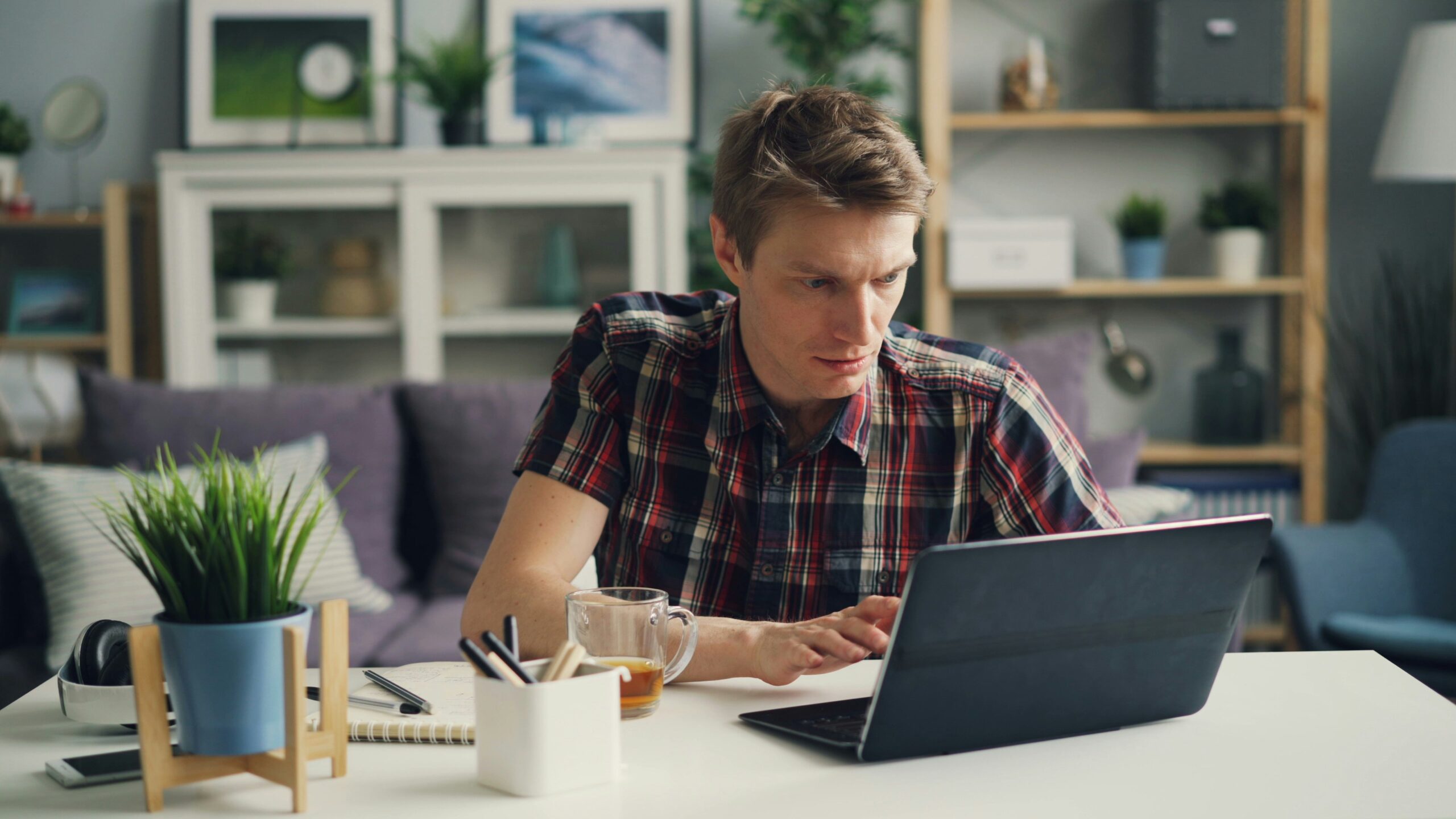 man on a laptop - Credentialing in Healthcare 