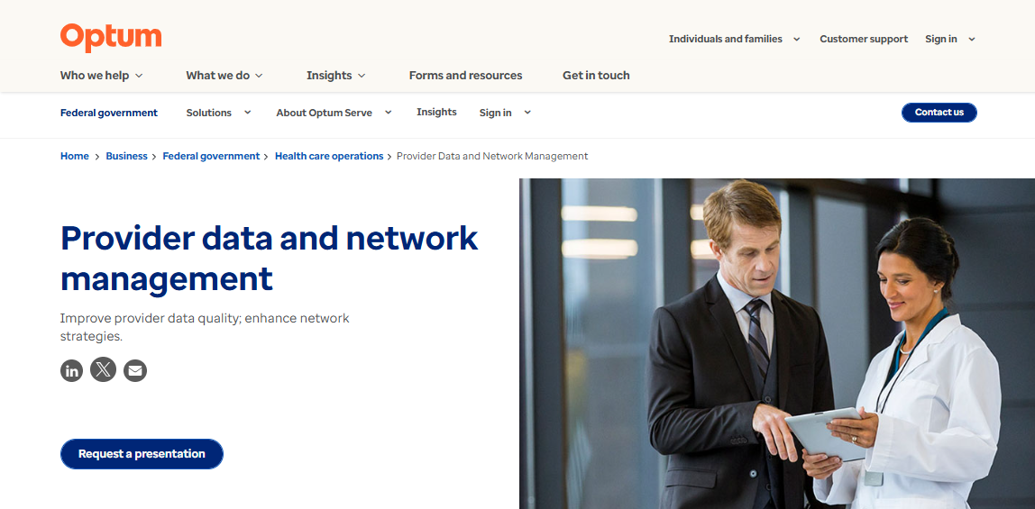 Optum - Healthcare Provider Data Management