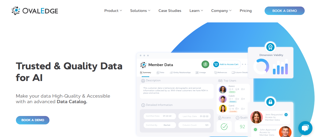 oval edge - Healthcare Data Governance 