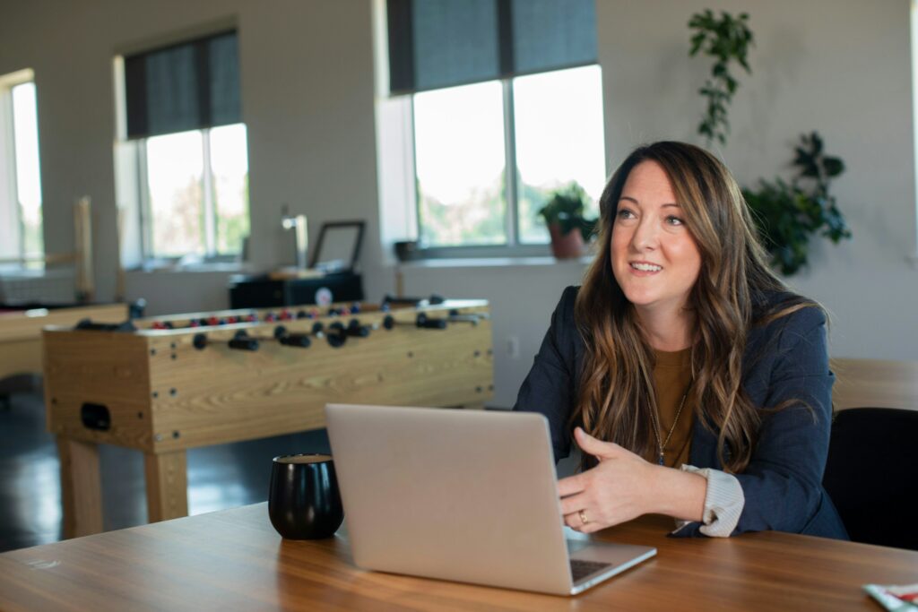 Woman Using Laptop - Data Architect Skills